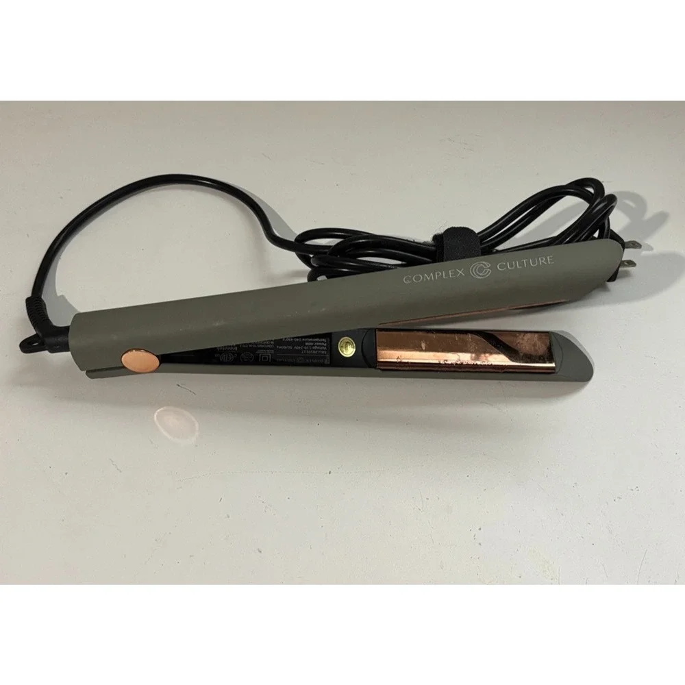 Complex Culture Titanium Styling Flat Iron Straightener. No Box. Tested & Works!